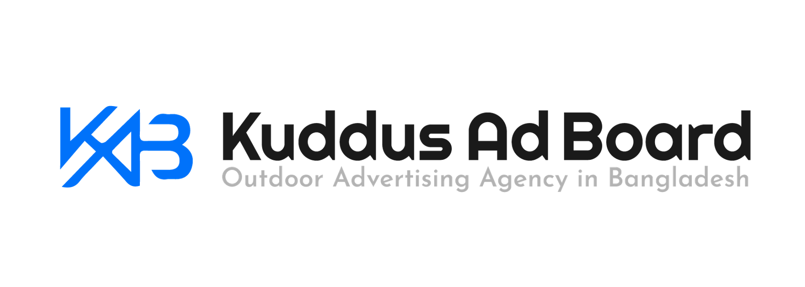 kuddus ad board logo and tagline